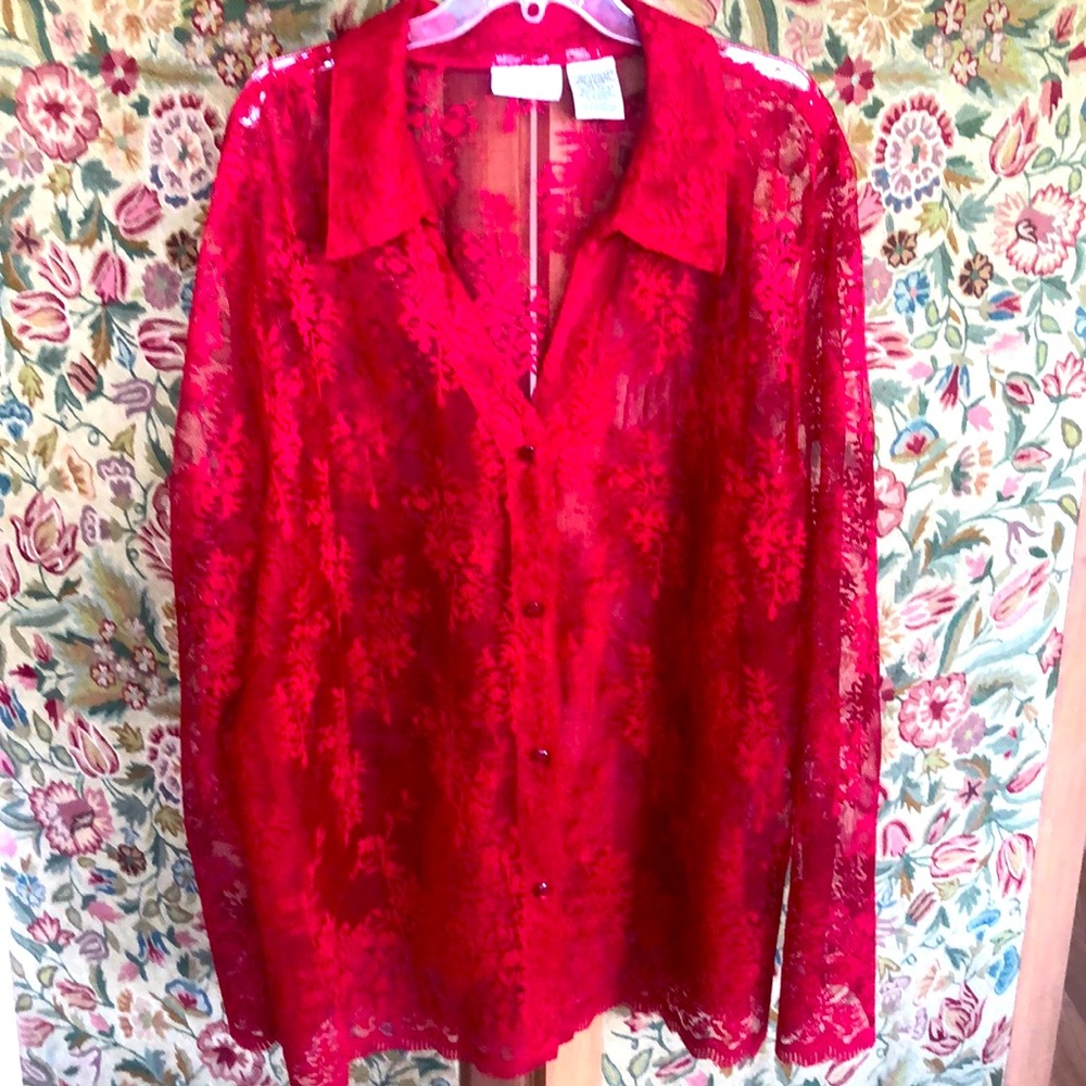 White Stag Sheer Top Woman 22W/24W